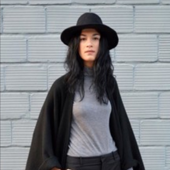 JCrew Wide Brimmed Felt Hat With Leather Band - Picture 6 of 8